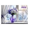 Квартальний календар на 2026 рік "Квіти на вікні" К038 - 2
