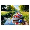 Квартальний календар на 2026 рік "Човен з квітами" К055 - 2