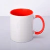 ЧАШКА СУБЛІМАЦІЙНА КОЛЬОРОВА ВСЕРЕДИНІ І РУЧКА (ЧЕРВНА) - 2