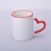 ЧАШКА СУБЛІМАЦІЙНА КОЛЬОРОВИЙ ОБІДОК І РУЧКА LOVE ЧЕРВОНИЙ - 2