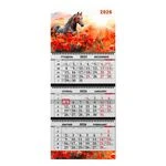 Квартальний календар на 2026 рік "Крізь маки. В акварельному стилі" К068