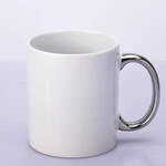 ЧАШКА ДЛЯ СУБЛІМАЦІЇ БІЛА З СРІБНОЮ РУЧКОЮ