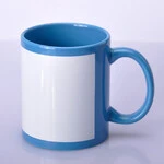 ЧАШКА СУБЛІМАЦІЙНА З БІЛИМ ПОЛЕМ БЛАКИТНА