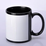 ЧАШКА СУБЛІМАЦІЙНА З БІЛИМ ПОЛЕМ ЧОРНА