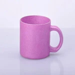 ЧАШКА СУБЛІМАЦІЙНА 330мл ГЛІТТЕР РОЖЕВА З БЛИСКОМ