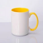 ЧАШКА КОЛЬОРОВА BIG 425 ml, colored inside (YELLOW)/ЖОВТА