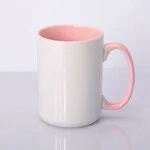 ЧАШКА КОЛЬОРОВА BIG 425 ml, colored inside (ROZHEVA)