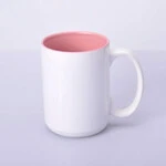 ЧАШКА КОЛЬОРОВА BIG 425 ml, colored inside (ROZHEVA) КОЛІР ТІЛЬКИ ВСЕРЕДИНІ