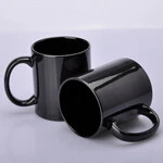 ЧАШКА СУБЛІМАЦІЙНА ХАМЕЛЕОН FULL НАПІВМАТОВА ЧОРНА