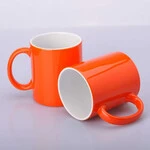 ЧАШКА СУБЛІМАЦІЙНА ХАМЕЛЕОН ГЛЯНЕЦЬ ПОМАРАНЧЕВА