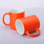 ЧАШКА СУБЛІМАЦІЙНА ХАМЕЛЕОН НАПІВМАТОВА ПОМОРАНЧЕВА