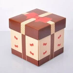 УПАКОВКА ДЛЯ ЧАШОК 330мл З КРИШКОЮ КОРИЧНЕВО-БЕЖЕВА - 1