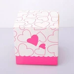 УПАКОВКА ДЛЯ ЧАШОК 330мл З ПРИНТОМ СЕРЦЕ (РОЖЕВА) - 1