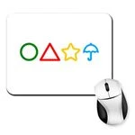 Килимок для миші Фігури гри в кальмара