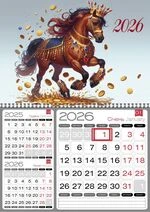 Квартальний календар на 2026 рік "Символ року"  на 1 пружині К072