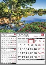 Квартальний календар на 2026 рік "Природа" на 1 пружині К079