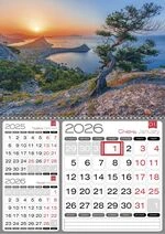 Квартальний календар на 2026 рік "Природа" на 1 пружині К075