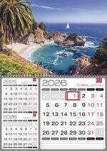 Квартальний календар на 2026 рік "Природа" на 1 пружині К077