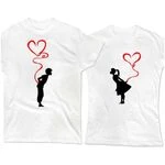 Парні футболки Сердечка