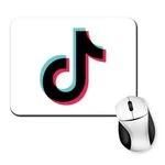 Килимок для миші Логотип Tik Tok 