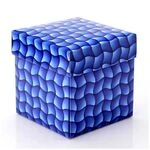 Упаковка для чашок із картону з кришкою (Синя)