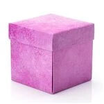 Упаковка для чашок із картону з кришкою (Рожева)