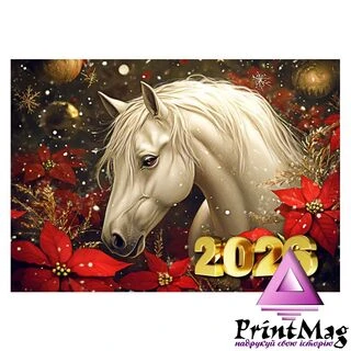 Квартальний календар на 2026 рік "Символ року - Кінь" К017