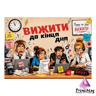 Квартальний гумористичний календар на 2027р "Вижити"