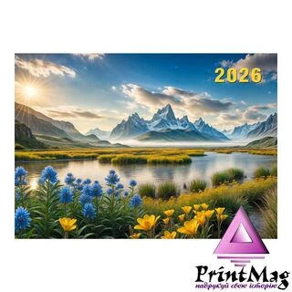 Квартальний календар на 2026 рік "Світанок у горах" К041