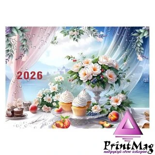 Квартальний календар на 2026 рік "Квіткова веранда" К053