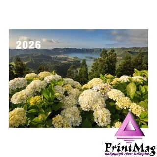 Квартальний календар на 2026 рік "Білі квіти" К057