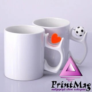 ЧАШКА ДЛЯ СУБЛІМАЦІЇ БІЛА З СЕРЦЕМ