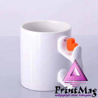 ЧАШКА ДЛЯ СУБЛІМАЦІЇ БІЛА З СЕРЦЕМ