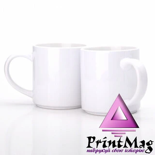 ЧАШКА ДЛЯ СУБЛІМАЦІЇ БІЛА 350мл ШТАБЕЛЮЮЧА