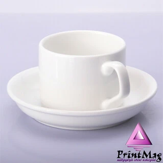 КАВАВА ЧАШКА З БЛЮДЦЕМ ДЛЯ СУБЛІМАЦІЇ БІЛА 130мл