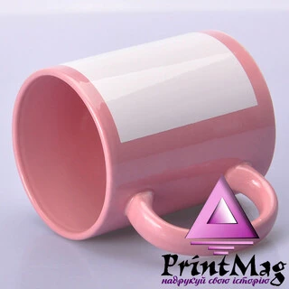 ЧАШКА СУБЛІМАЦІЙНА З БІЛИМ ПОЛЕМ РОЖЕВА