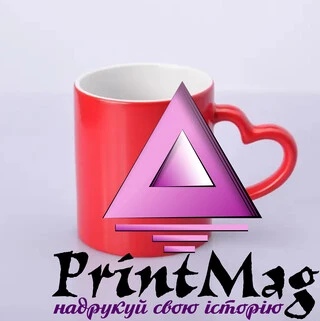 ЧАШКА СУБЛІМАЦІЙНА ХАМЕЛЕОН LOVE ЧЕРВНА