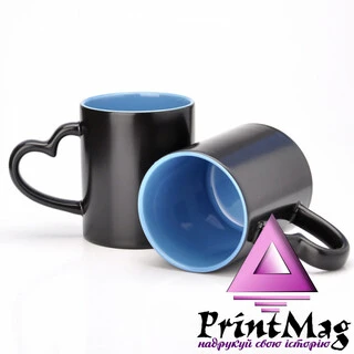 ЧАШКА СУБЛІМАЦІЙНА ХАМЕЛЕОН LOVE КОЛІР ВСЕРЕДИНІ (Блакитний)