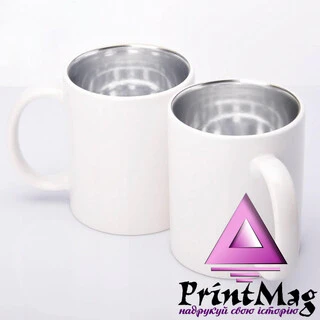 ЧАШКА СУБЛІМАЦІЙНА ДЗЕРКАЛЬНА ВСЕРЕДИНІ СРІБНА