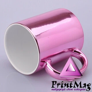 ЧАШКА СУБЛІМАЦІЙНА ДЗЕРКАЛЬНА РОЖЕВА