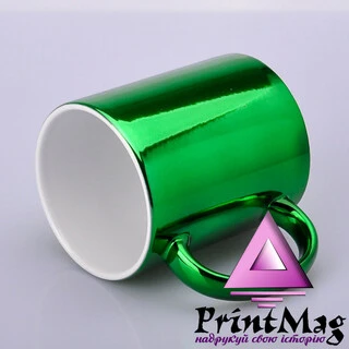 ЧАШКА СУБЛІМАЦІЙНА ДЗЕРКАЛЬНА ЗЕЛЕНА