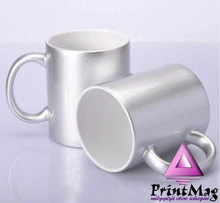 ЧАШКА СУБЛІМАЦІЙНА ПЕРЛАМУТР СВІТЛЕ - СРІБЛО