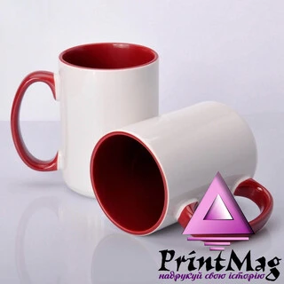 ЧАШКА КОЛЬОРОВА BIG 425 ml, colored inside (BORDO)