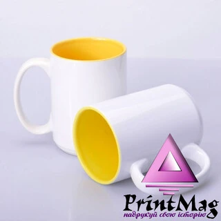 ЧАШКА КОЛЬОРОВА BIG 425 ml, colored inside (YELLOW) КОЛІР ТІЛЬКИ ВСЕРЕДИНІ
