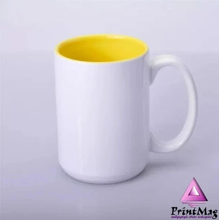 ЧАШКА КОЛЬОРОВА BIG 425 ml, colored inside (YELLOW) КОЛІР ТІЛЬКИ ВСЕРЕДИНІ