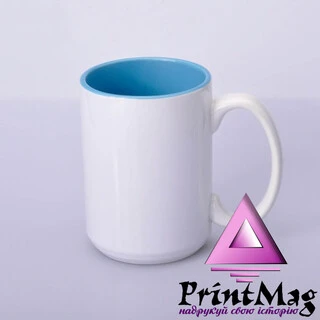 ЧАШКА КОЛЬОРОВА BIG 425 ml, colored inside (BLUE) КОЛІР ТІЛЬКИ ВСЕРЕДИНІ