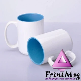 ЧАШКА КОЛЬОРОВА BIG 425 ml, colored inside (BLUE) КОЛІР ТІЛЬКИ ВСЕРЕДИНІ