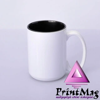 ЧАШКА КОЛЬОРОВА BIG 425 ml, colored inside (BLACK) КОЛІР ТІЛЬКИ ВСЕРЕДИНІ