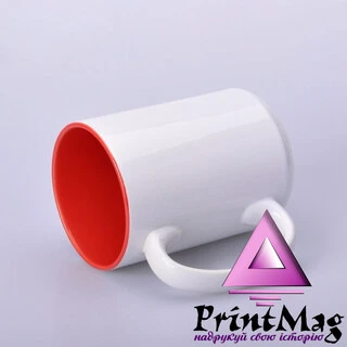 ЧАШКА КОЛЬОРОВА BIG 425 ml, colored inside (RED) КОЛІР ТІЛЬКИ ВСЕРЕДИНІ