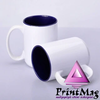 ЧАШКА КОЛЬОРОВА BIG 425 ml, colored inside (COBALT) КОЛІР ТІЛЬКИ ВСЕРЕДИНІ